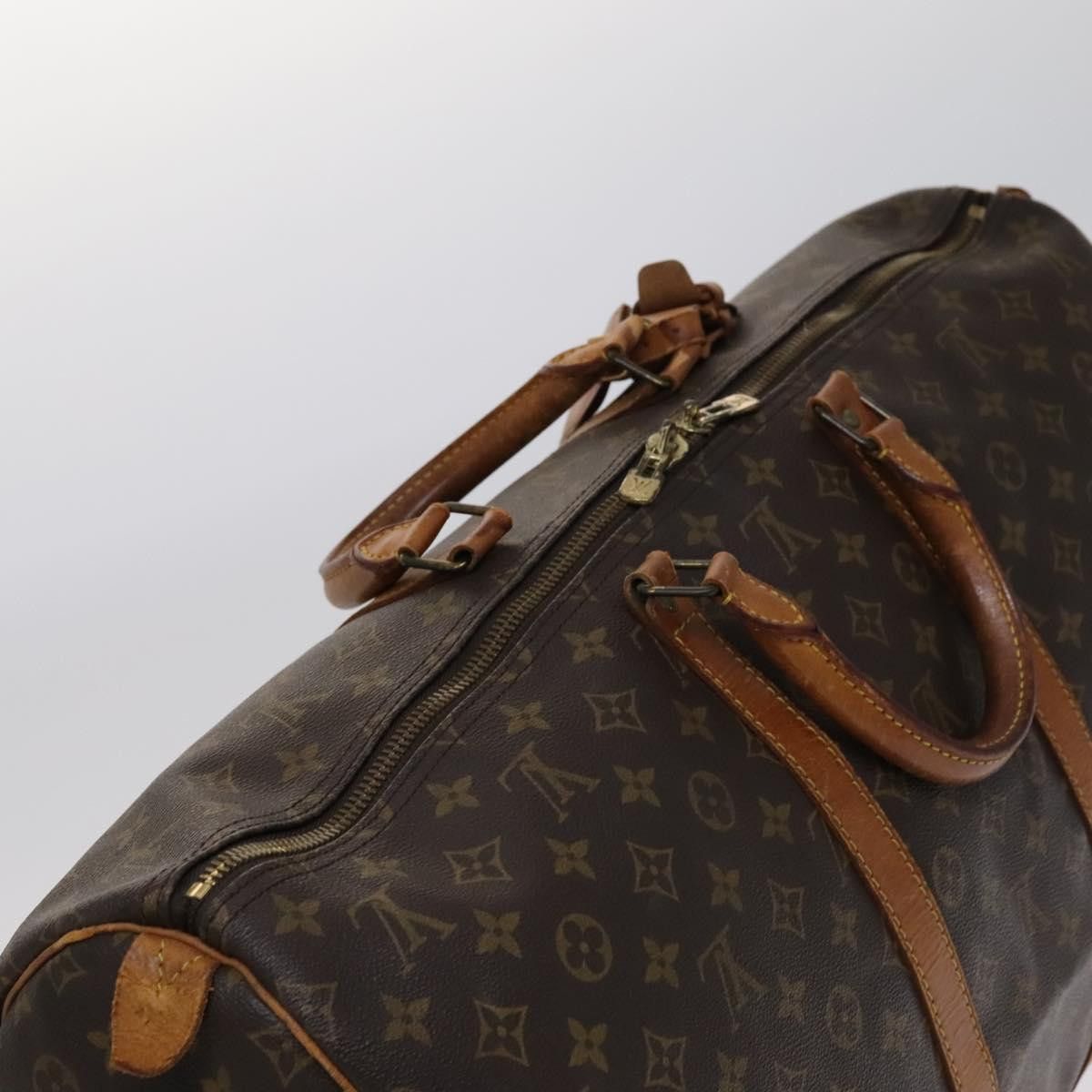 Louis Vuitton Keepall 55 Brown Canvas Travel Bag (Pre-Owned) Size ONE SIZE - 5 Thumbnail