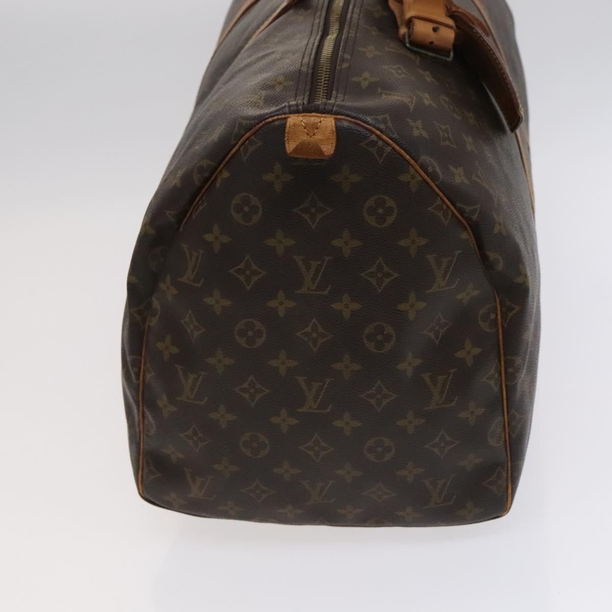 Louis Vuitton Keepall 55 Brown Canvas Travel Bag (Pre-Owned) Size ONE SIZE - 4 Thumbnail