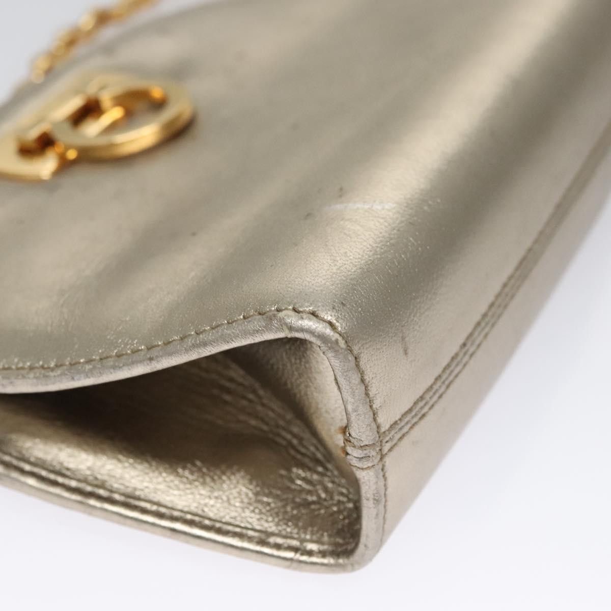 Salvatore Ferragamo Gancini Silver Leather Shoulder Bag (Pre-Owned) Size ONE SIZE - 9 Thumbnail