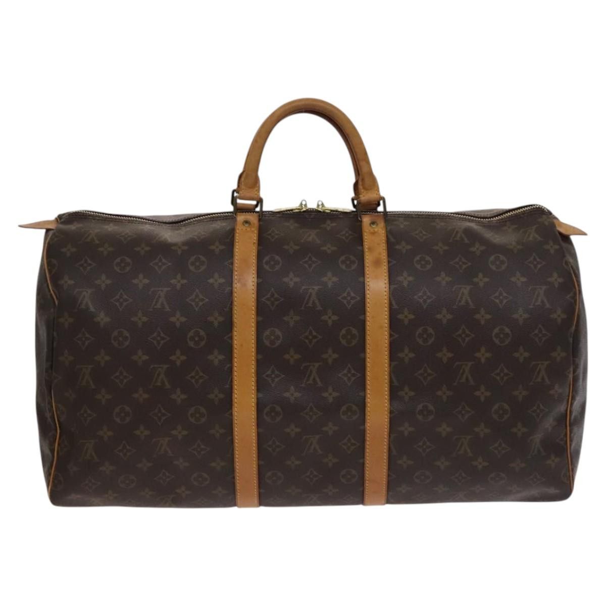 Louis Vuitton Keepall 55 Brown Canvas Travel Bag (Pre-Owned) Size ONE SIZE - 2 Thumbnail