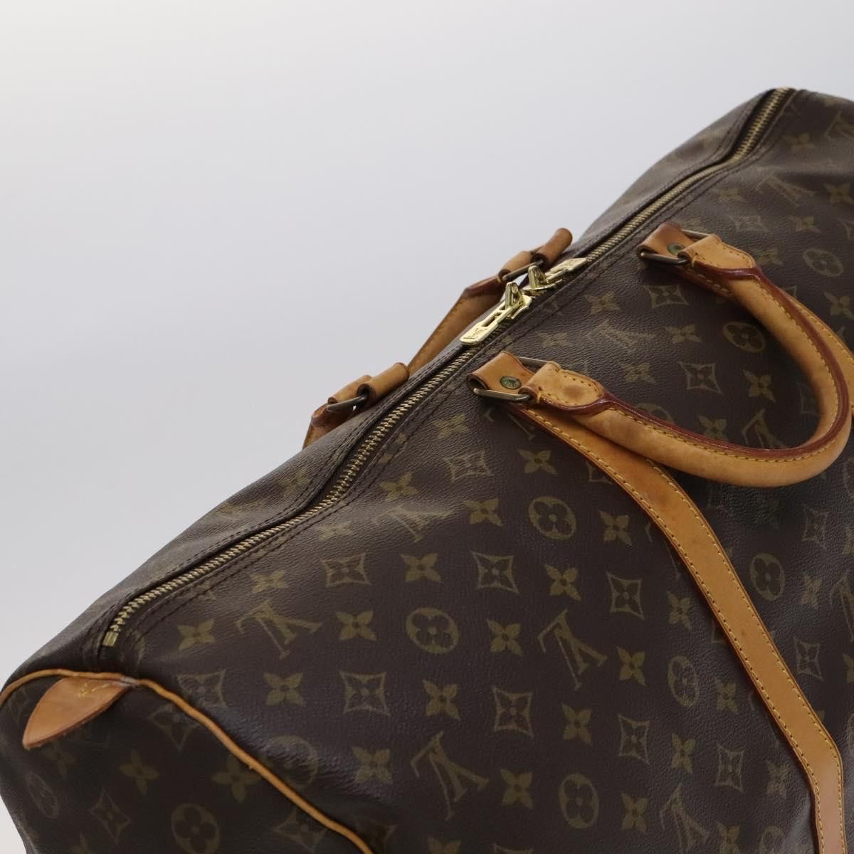 Louis Vuitton Keepall 55 Brown Canvas Travel Bag (Pre-Owned) Size ONE SIZE - 16 Thumbnail
