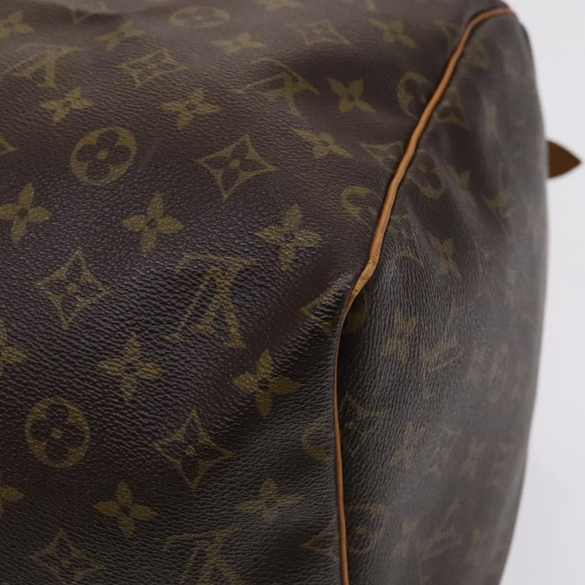 Louis Vuitton Keepall 55 Brown Canvas Travel Bag (Pre-Owned) Size ONE SIZE - 9 Thumbnail