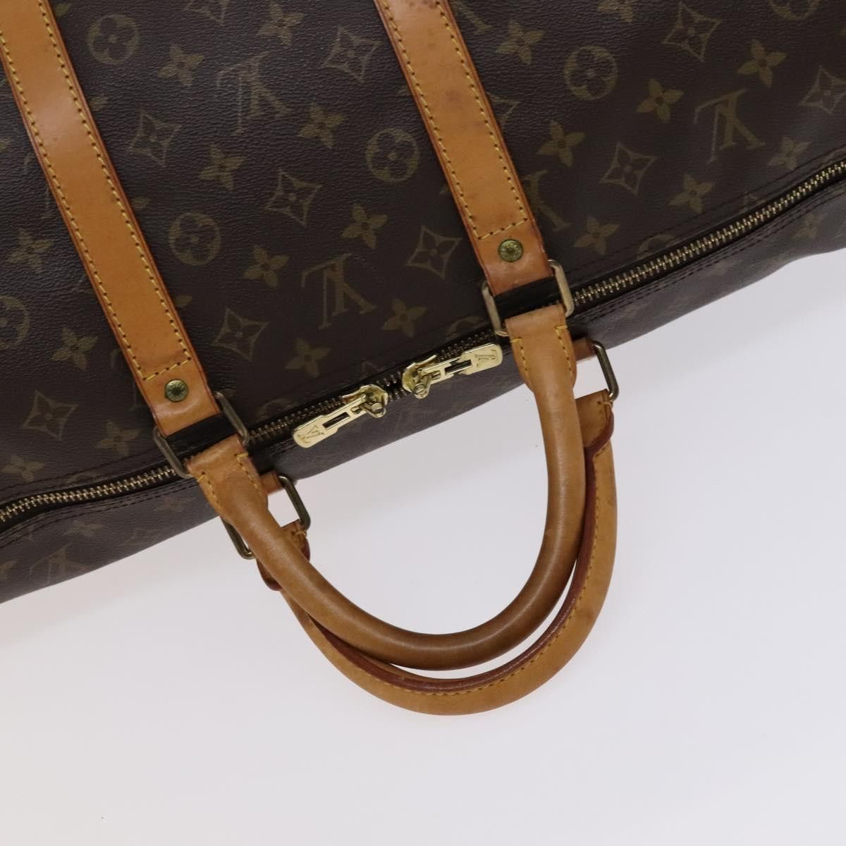 Louis Vuitton Keepall 55 Brown Canvas Travel Bag (Pre-Owned) Size ONE SIZE - 5 Thumbnail