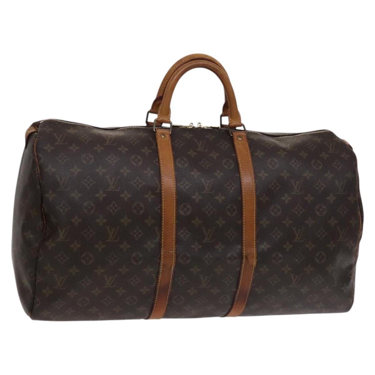 Louis Vuitton Keepall 55 Brown Canvas Travel Bag (Pre-Owned) Size ONE SIZE - 20 Thumbnail