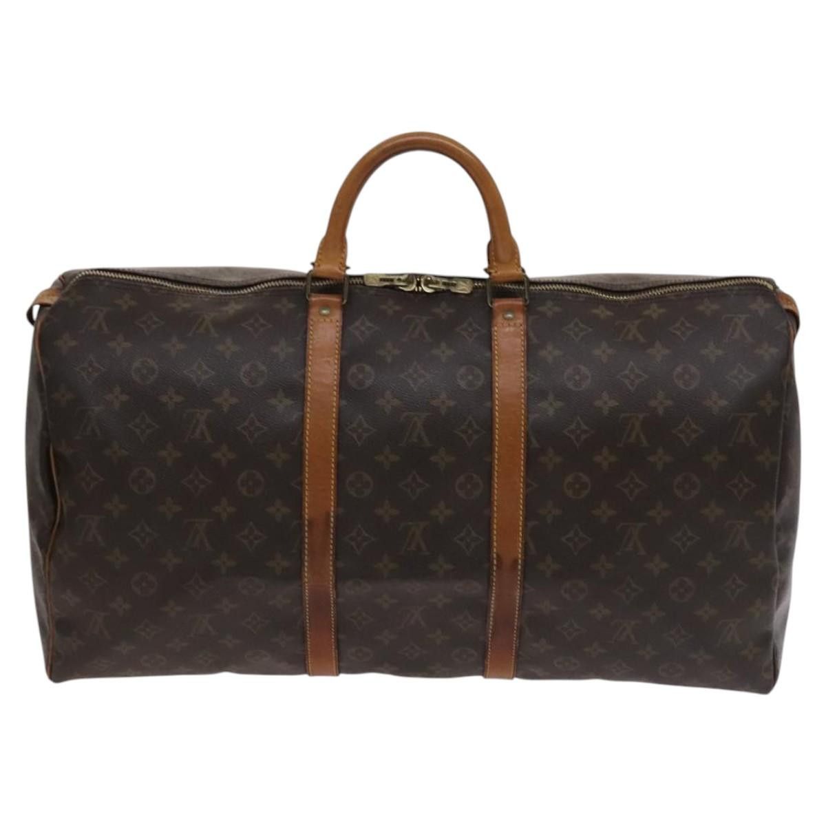 Louis Vuitton Keepall 55 Brown Canvas Travel Bag (Pre-Owned) Size ONE SIZE - 2 Thumbnail
