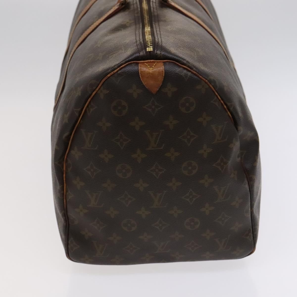 Louis Vuitton Keepall 55 Brown Canvas Travel Bag (Pre-Owned) Size ONE SIZE - 4 Thumbnail