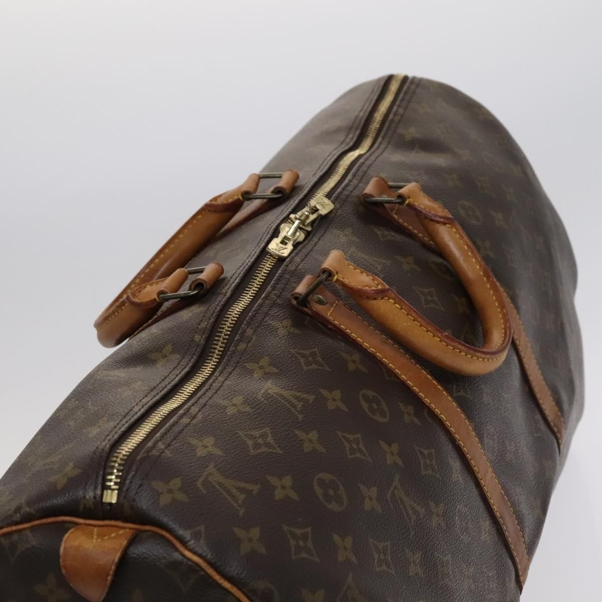 Louis Vuitton Keepall 55 Brown Canvas Travel Bag (Pre-Owned) Size ONE SIZE - 7 Thumbnail