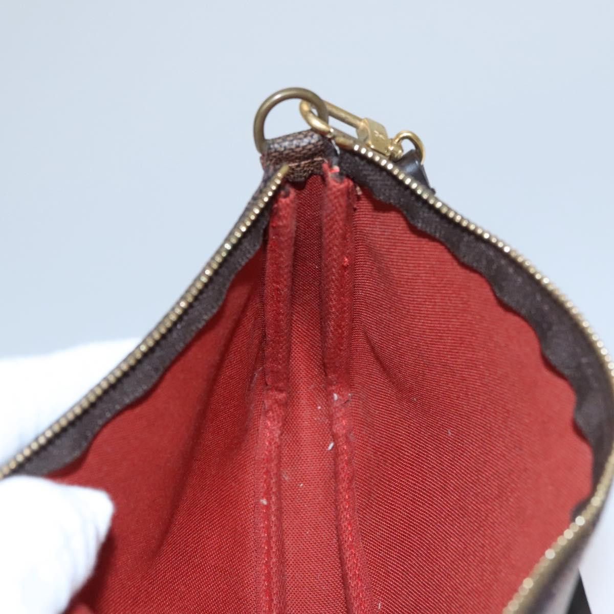 Louis Vuitton Pochette Accessoire Brown Canvas Clutch Bag (Pre-Owned) Size ONE SIZE - 16 Thumbnail
