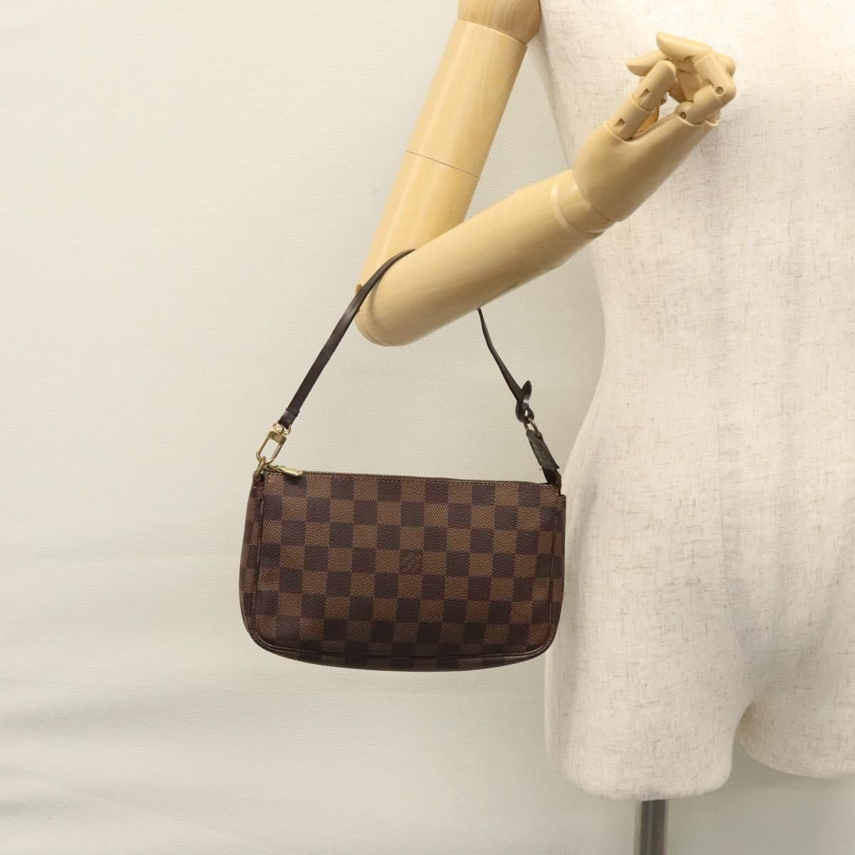 Louis Vuitton Pochette Accessoire Brown Canvas Clutch Bag (Pre-Owned) Size ONE SIZE - 20 Thumbnail