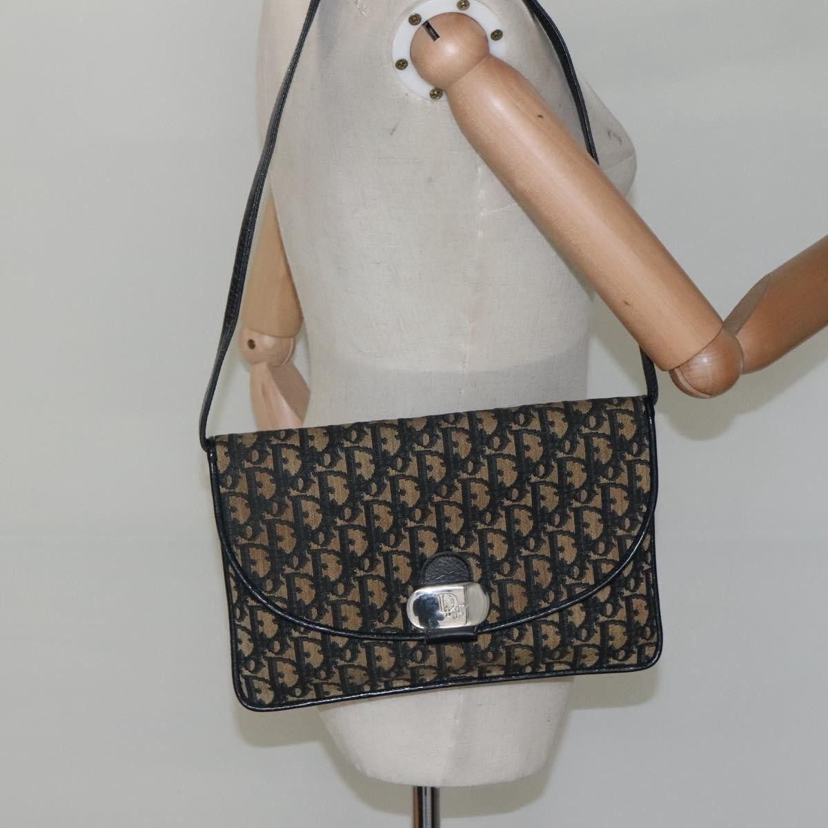 Dior Trotter Brown Canvas Shoulder Bag (Pre-Owned) Size ONE SIZE - 20 Thumbnail