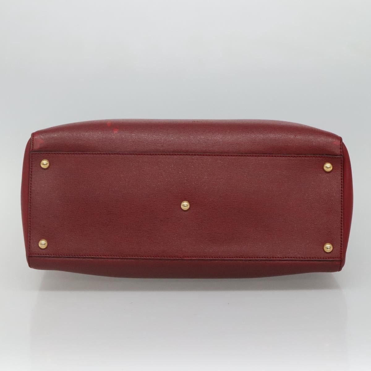Fendi 2Jours Red Leather Tote Bag (Pre-Owned) Size ONE SIZE - 6 Thumbnail
