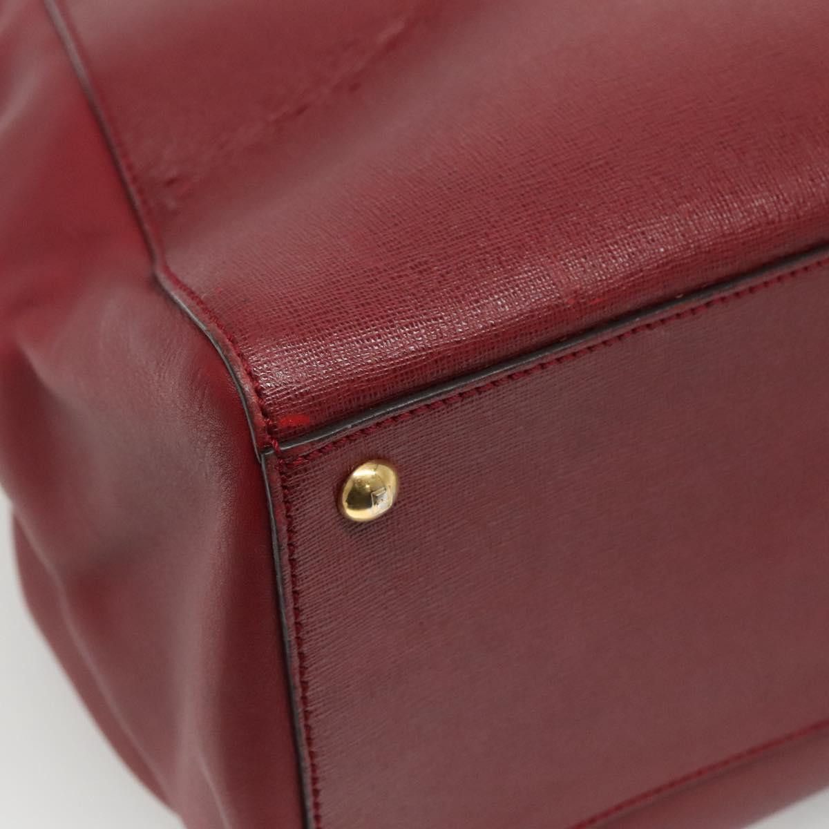Fendi 2Jours Red Leather Tote Bag (Pre-Owned) Size ONE SIZE - 19 Thumbnail