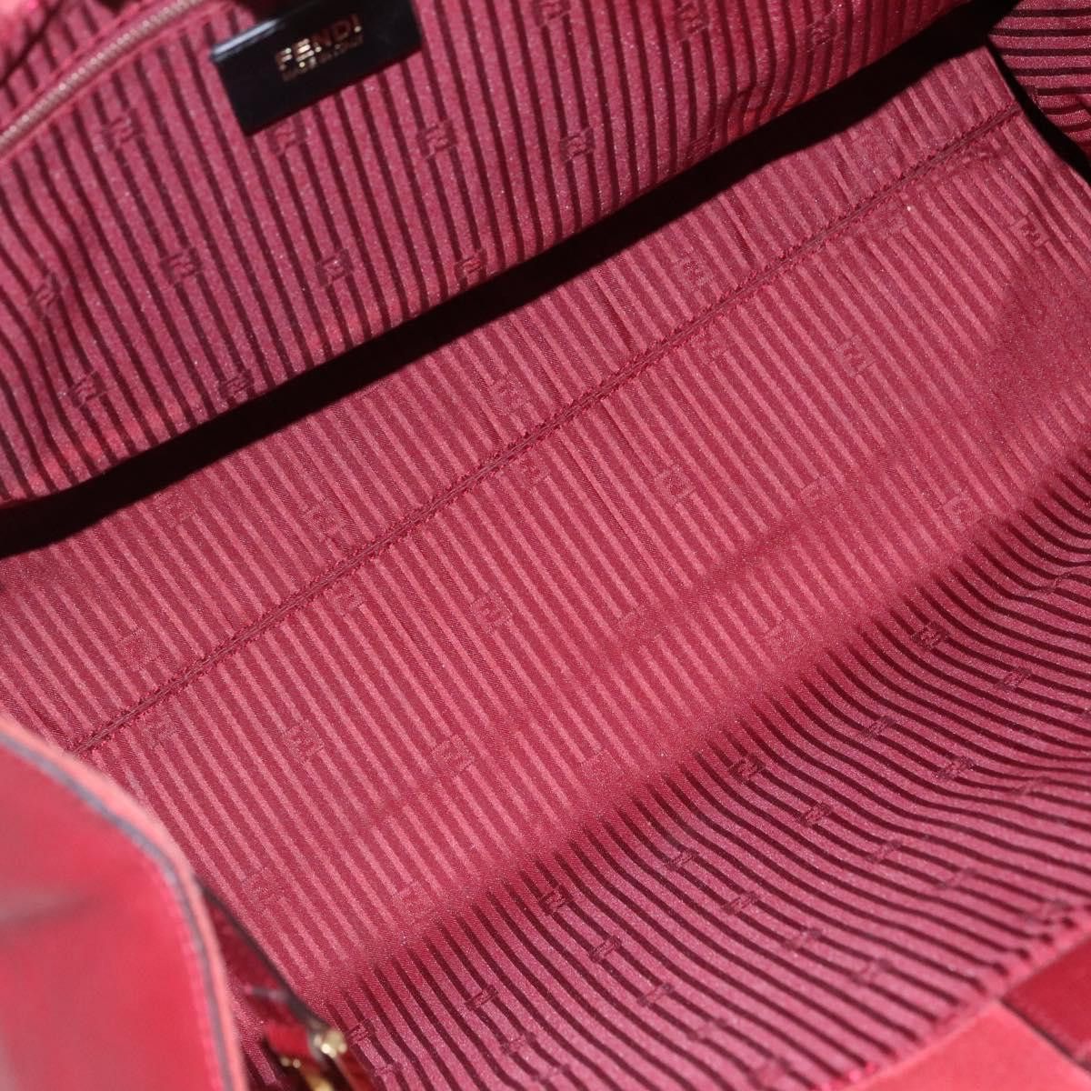 Fendi 2Jours Red Leather Tote Bag (Pre-Owned) Size ONE SIZE - 8 Thumbnail