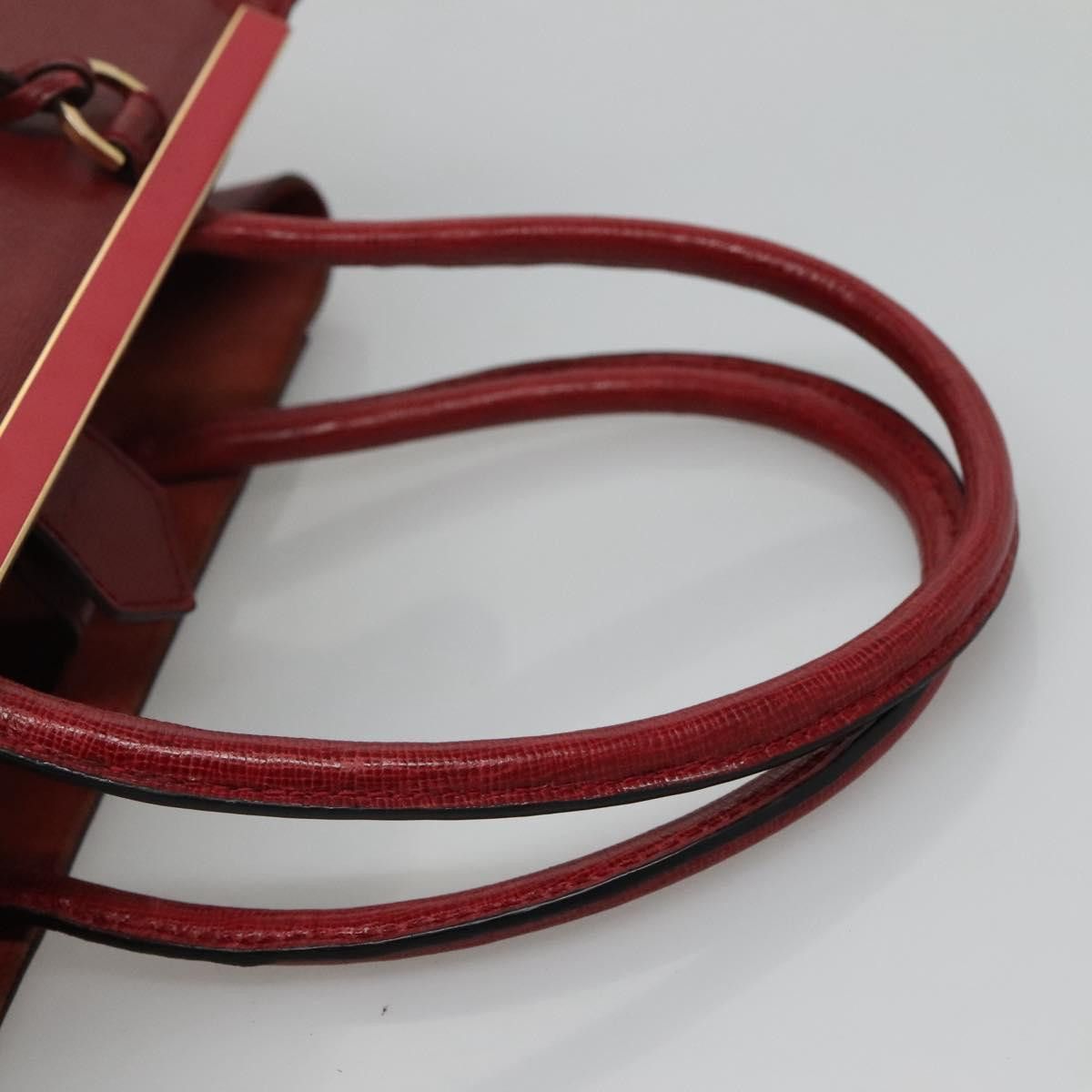 Fendi 2Jours Red Leather Tote Bag (Pre-Owned) Size ONE SIZE - 5 Thumbnail
