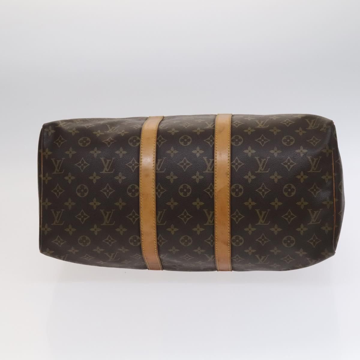 Louis Vuitton Keepall 45 Brown Canvas Travel Bag (Pre-Owned) Size ONE SIZE - 7 Thumbnail