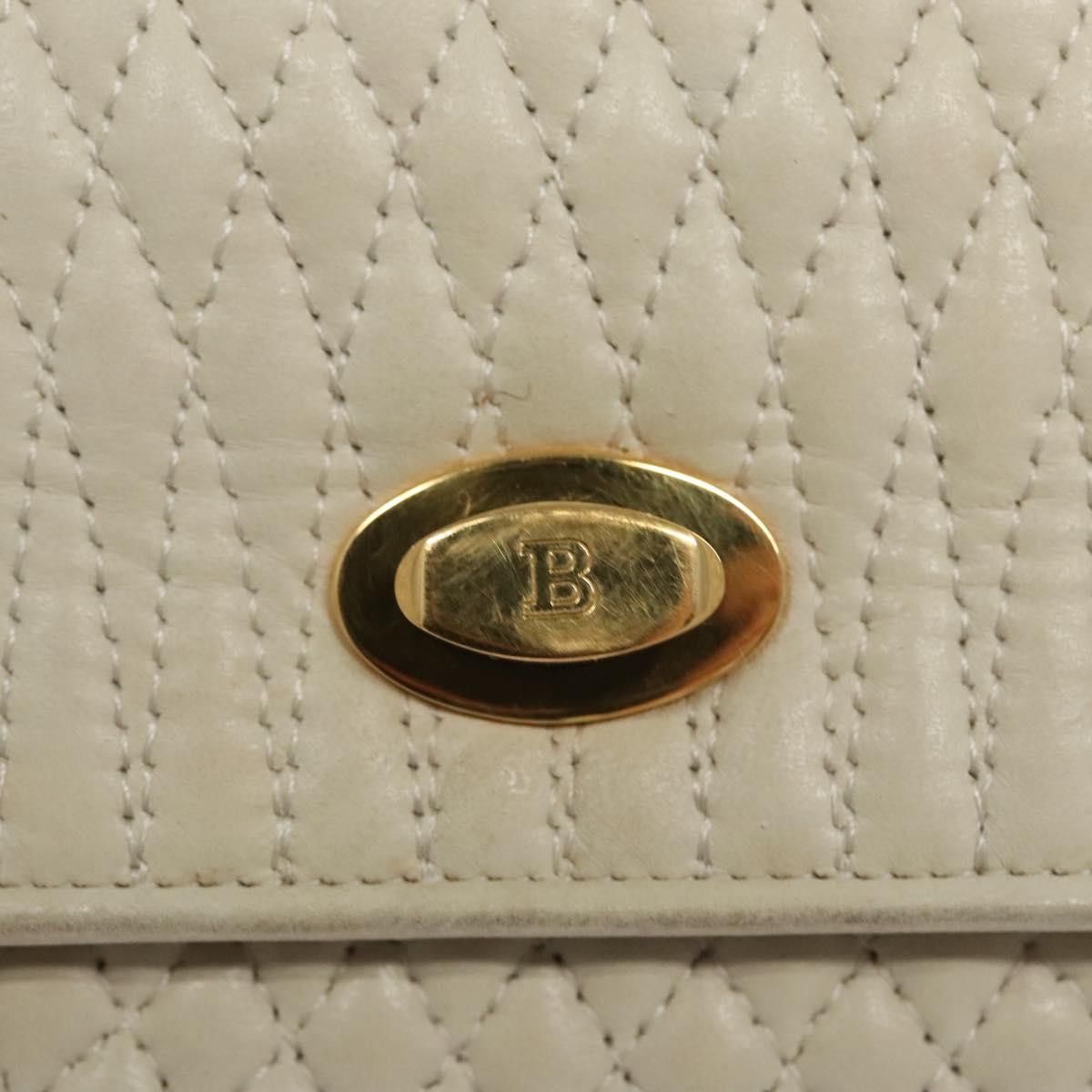 Bally White Leather Handbag (Pre-Owned) Size ONE SIZE - 12 Thumbnail