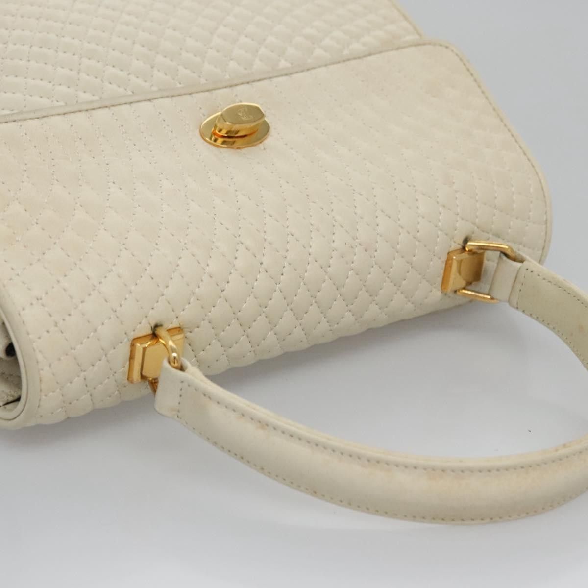 Bally White Leather Handbag (Pre-Owned) Size ONE SIZE - 6 Thumbnail