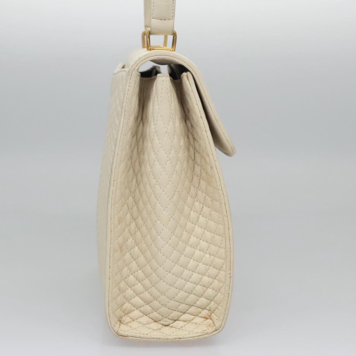 Bally White Leather Handbag (Pre-Owned) Size ONE SIZE - 4 Thumbnail
