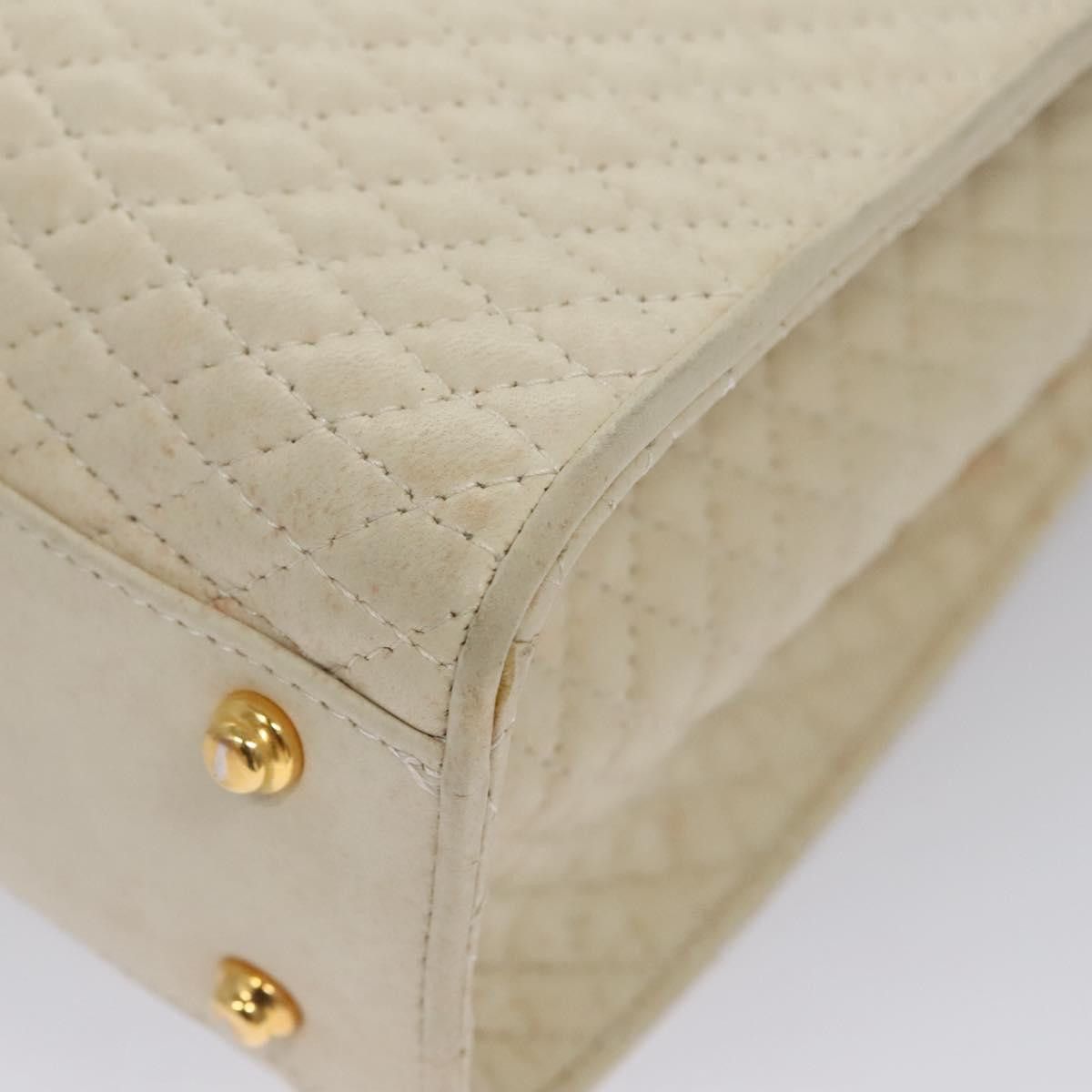 Bally White Leather Handbag (Pre-Owned) Size ONE SIZE - 8 Thumbnail
