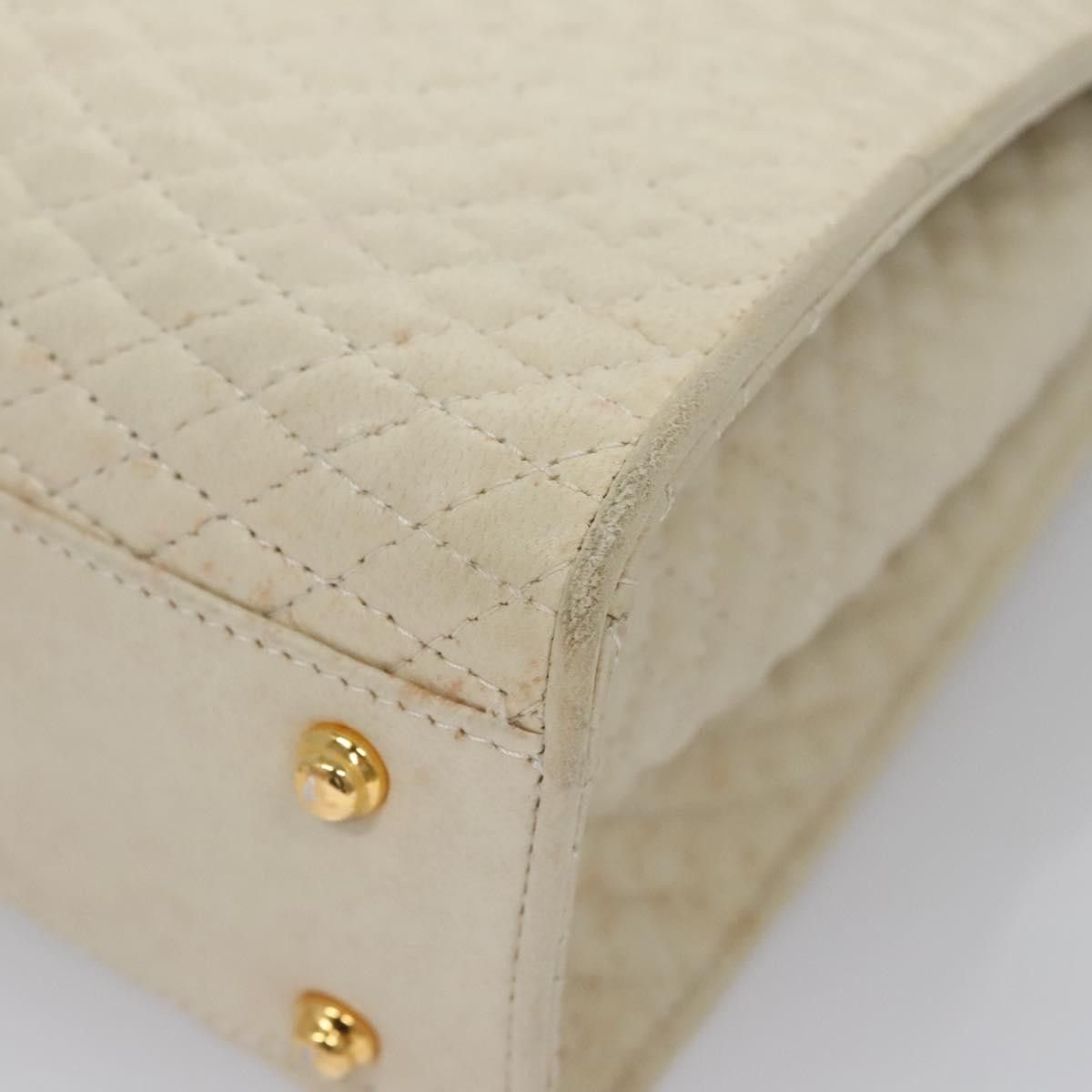 Bally White Leather Handbag (Pre-Owned) Size ONE SIZE - 10 Thumbnail