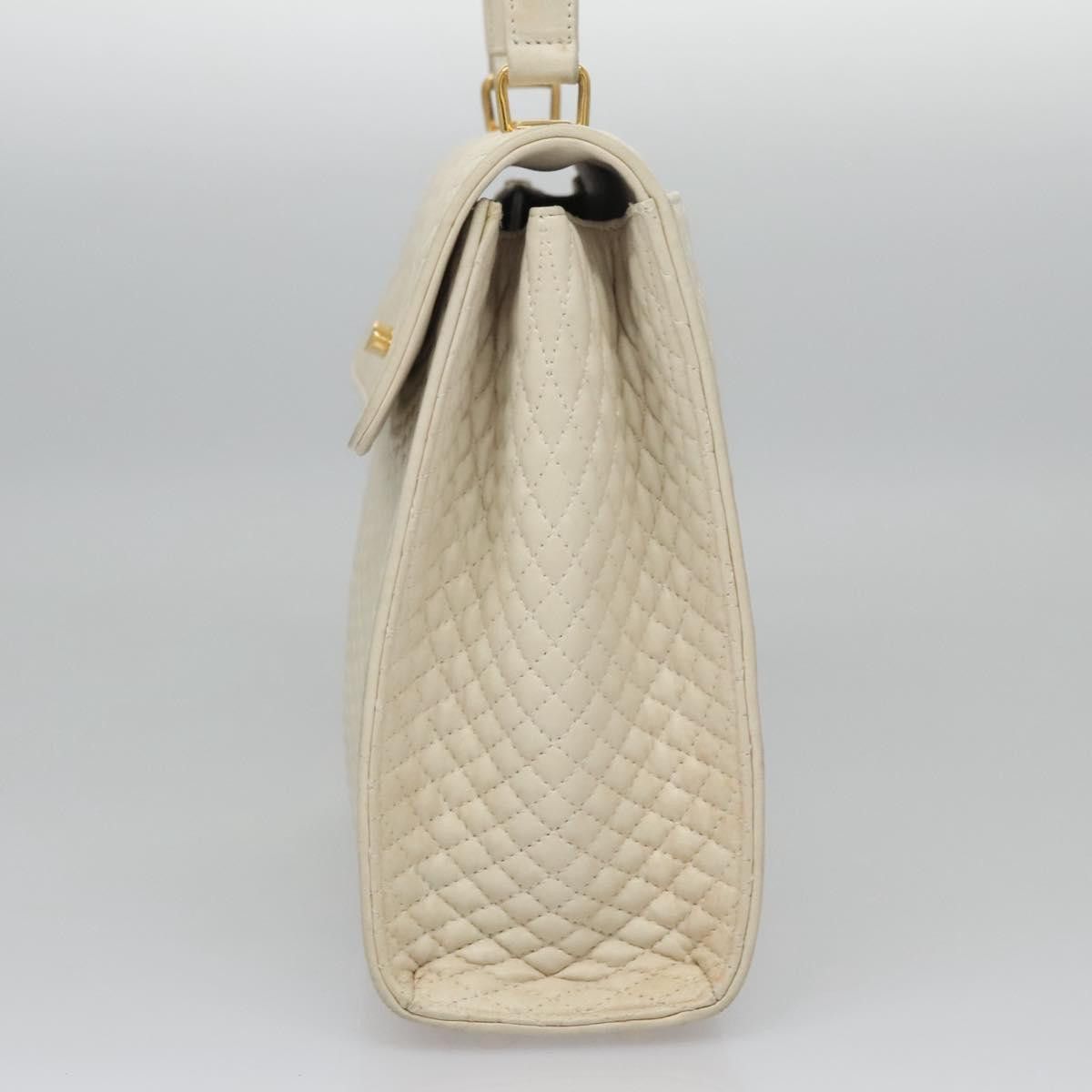 Bally White Leather Handbag (Pre-Owned) Size ONE SIZE - 3 Thumbnail
