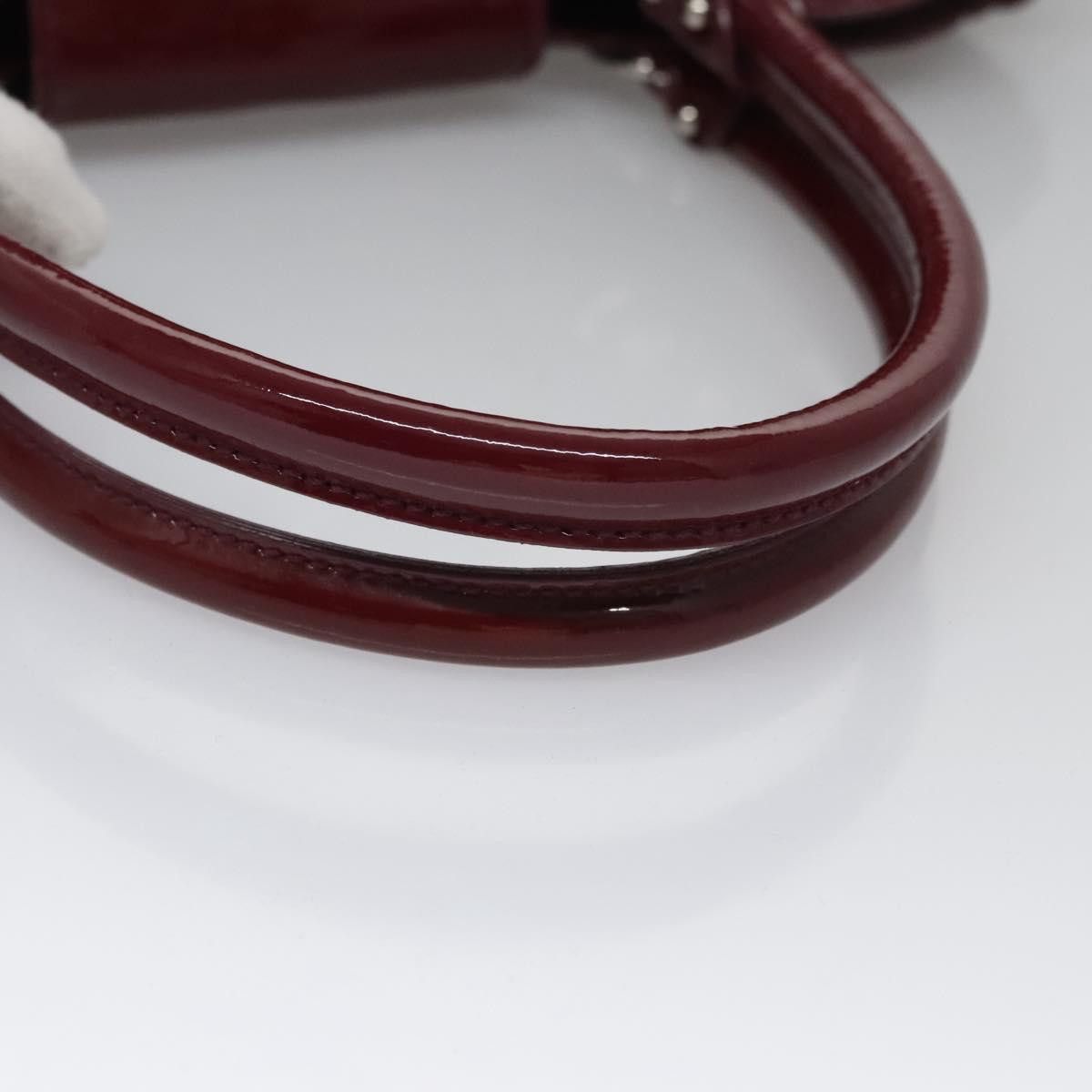 Salvatore Ferragamo Gancini Purple Patent Leather Handbag (Pre-Owned) Size ONE SIZE - 5 Thumbnail