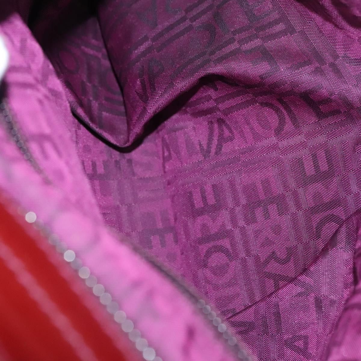 Salvatore Ferragamo Gancini Purple Patent Leather Handbag (Pre-Owned) Size ONE SIZE - 10 Thumbnail