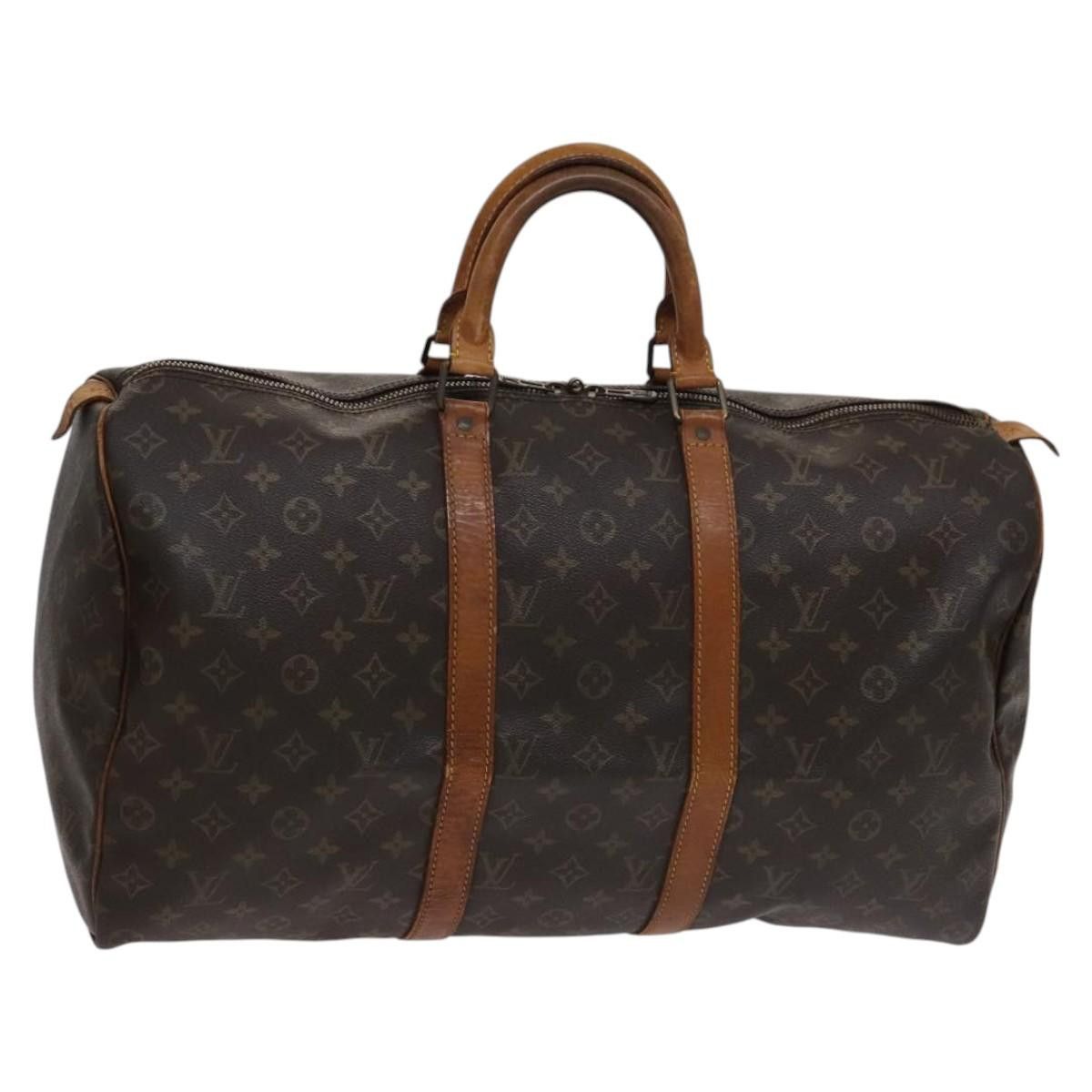 Louis Vuitton Keepall 50 Brown Canvas Travel Bag (Pre-Owned) Size ONE SIZE - 20 Thumbnail