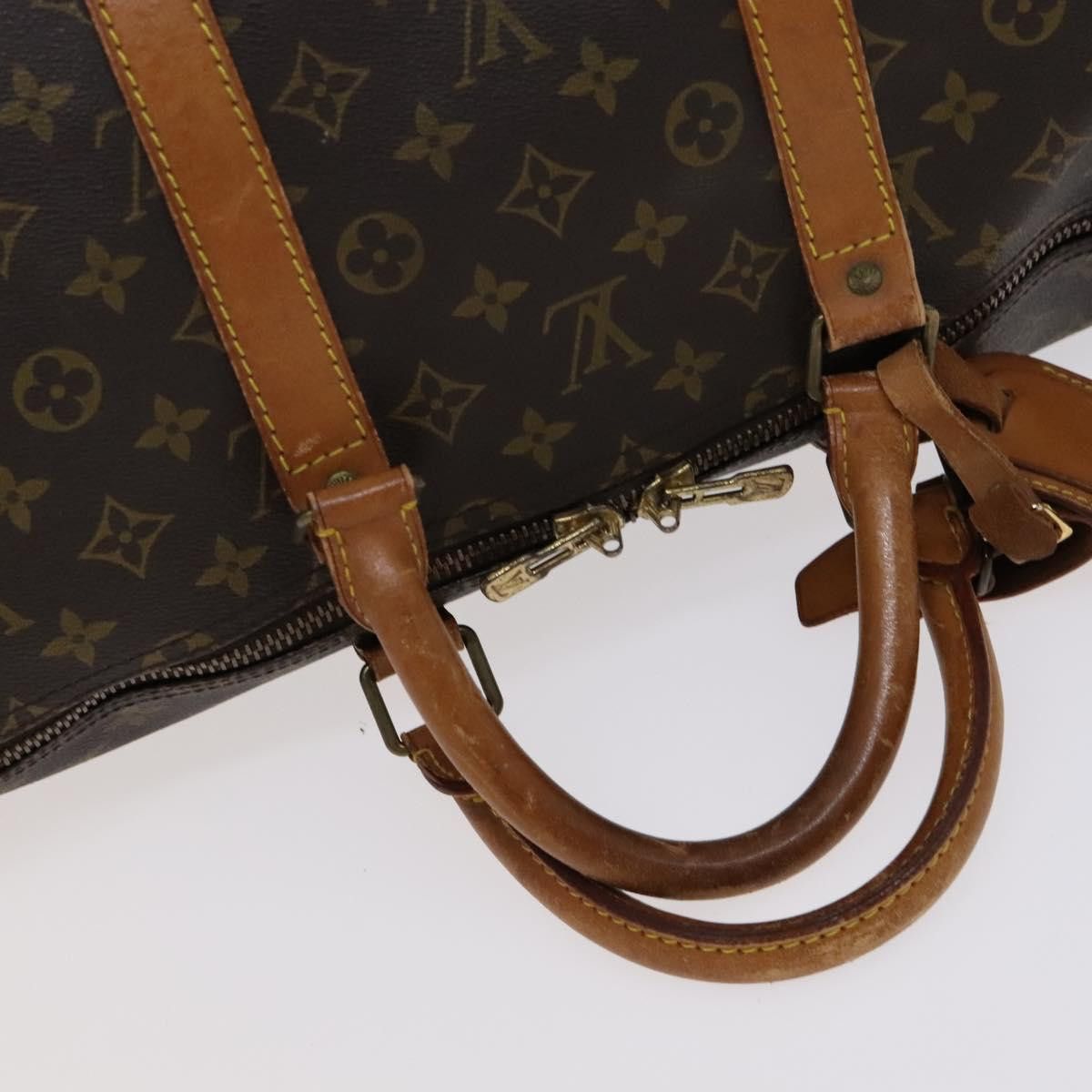Louis Vuitton Keepall 55 Brown Canvas Travel Bag (Pre-Owned) Size ONE SIZE - 6 Thumbnail