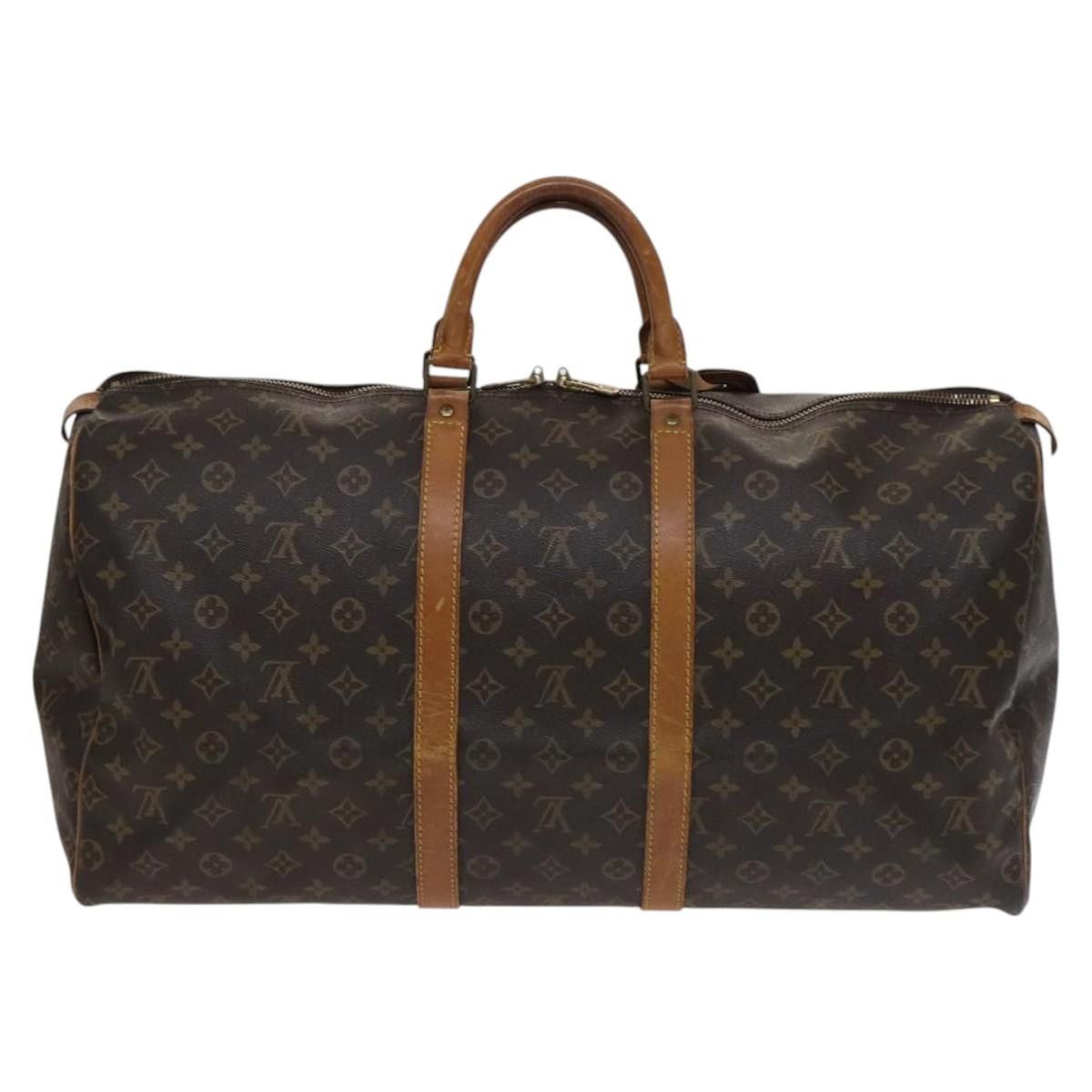 Louis Vuitton Keepall 55 Brown Canvas Travel Bag (Pre-Owned) Size ONE SIZE - 2 Thumbnail