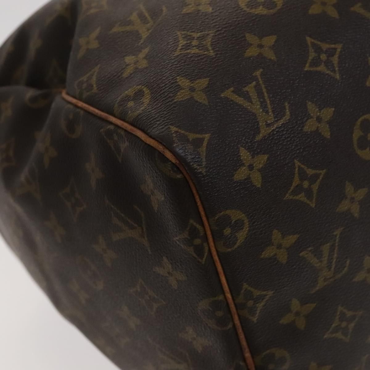 Louis Vuitton Keepall 55 Brown Canvas Travel Bag (Pre-Owned) Size ONE SIZE - 10 Thumbnail