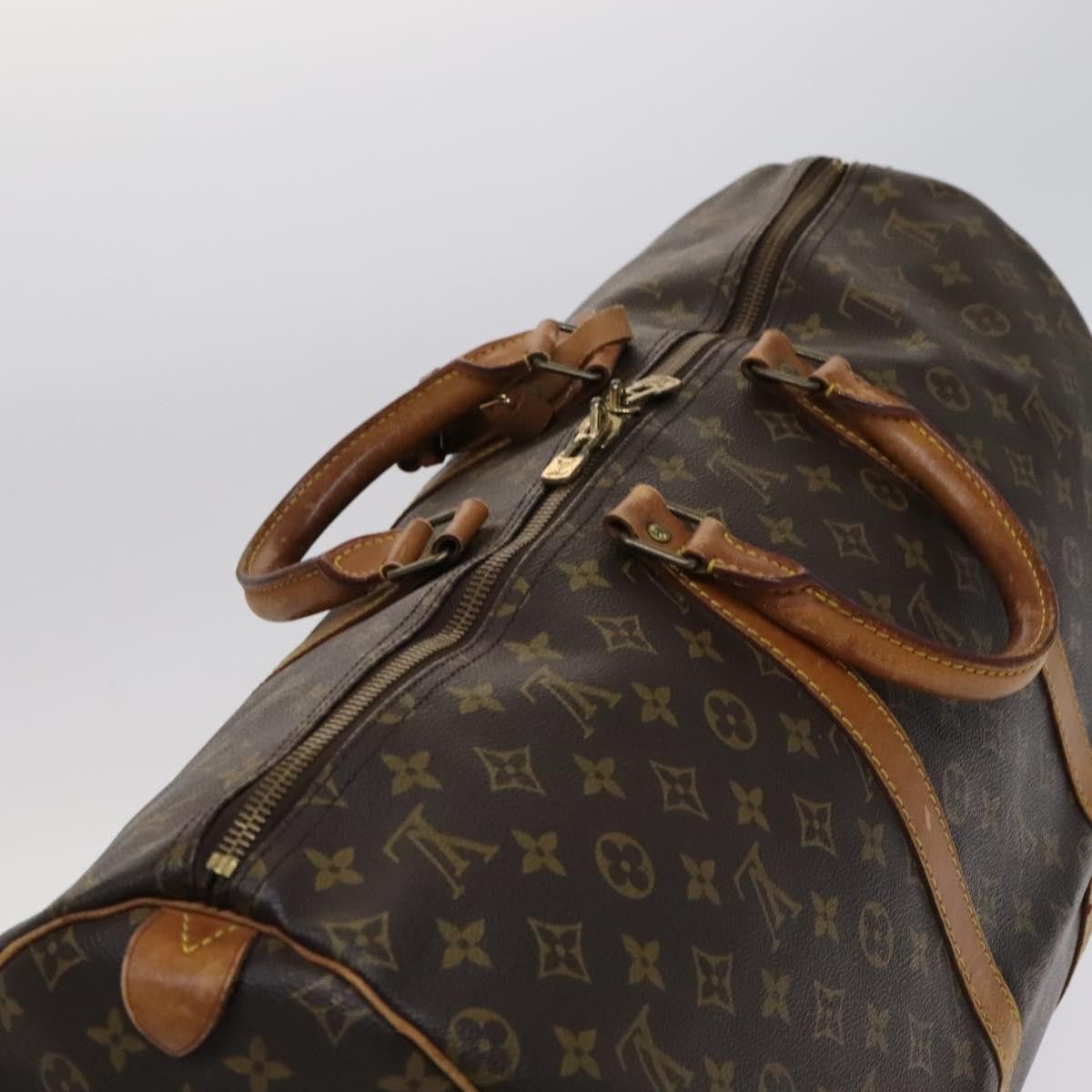 Louis Vuitton Keepall 55 Brown Canvas Travel Bag (Pre-Owned) Size ONE SIZE - 5 Thumbnail