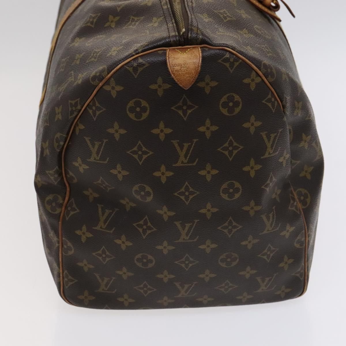 Louis Vuitton Keepall 55 Brown Canvas Travel Bag (Pre-Owned) Size ONE SIZE - 4 Thumbnail