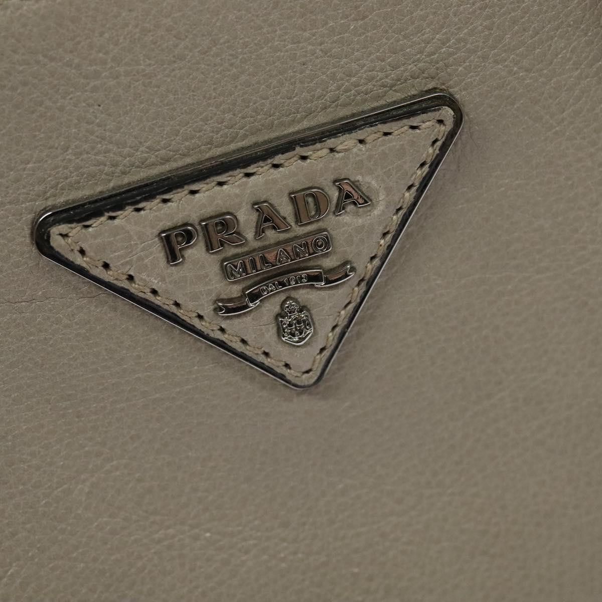 Prada Galleria Beige Leather Handbag (Pre-Owned) Size ONE SIZE - 17 Thumbnail