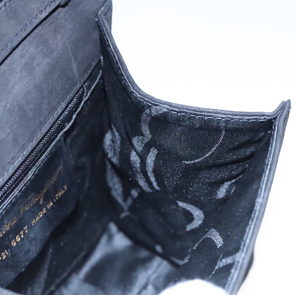 Salvatore Ferragamo Vala Black Suede Handbag (Pre-Owned) Size ONE SIZE - 20 Thumbnail