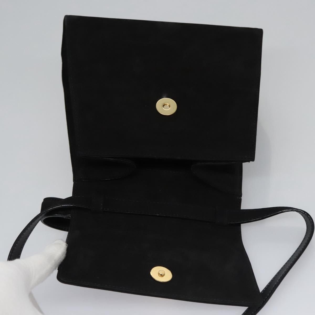 Salvatore Ferragamo Vala Black Suede Handbag (Pre-Owned) Size ONE SIZE - 17 Thumbnail