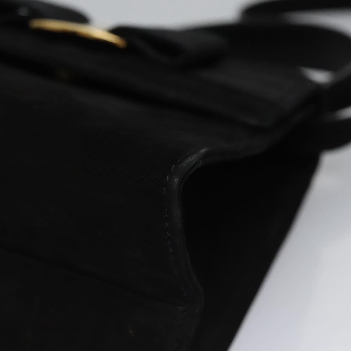 Salvatore Ferragamo Vala Black Suede Handbag (Pre-Owned) Size ONE SIZE - 13 Thumbnail
