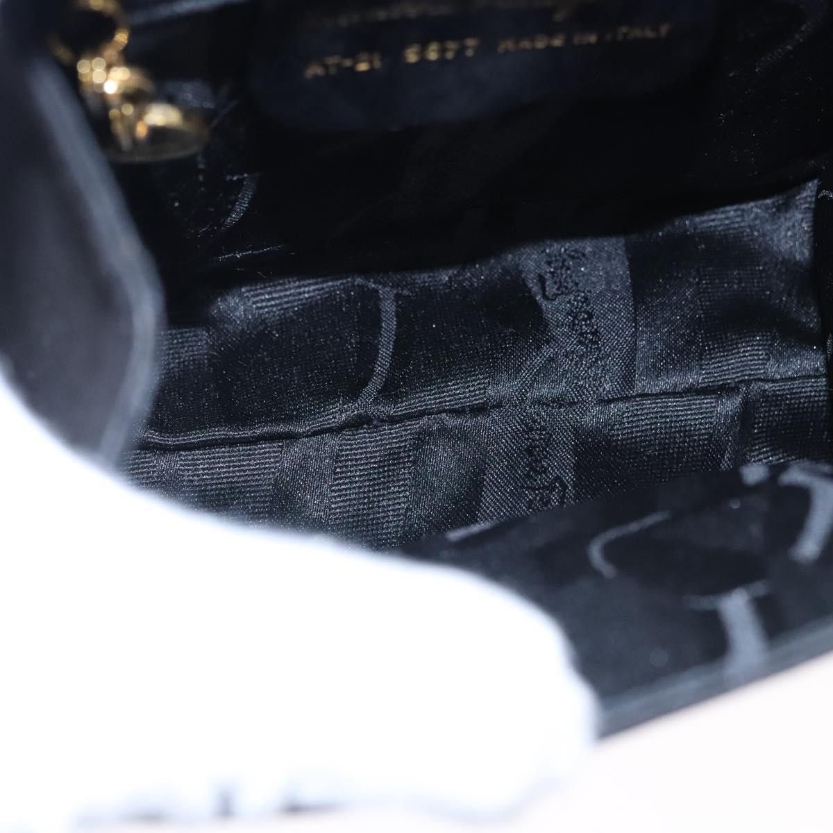 Salvatore Ferragamo Vala Black Suede Handbag (Pre-Owned) Size ONE SIZE - 19 Thumbnail