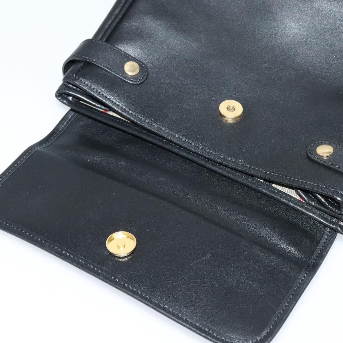 Burberry Black Leather Handbag (Pre-Owned) Size ONE SIZE - 13 Thumbnail