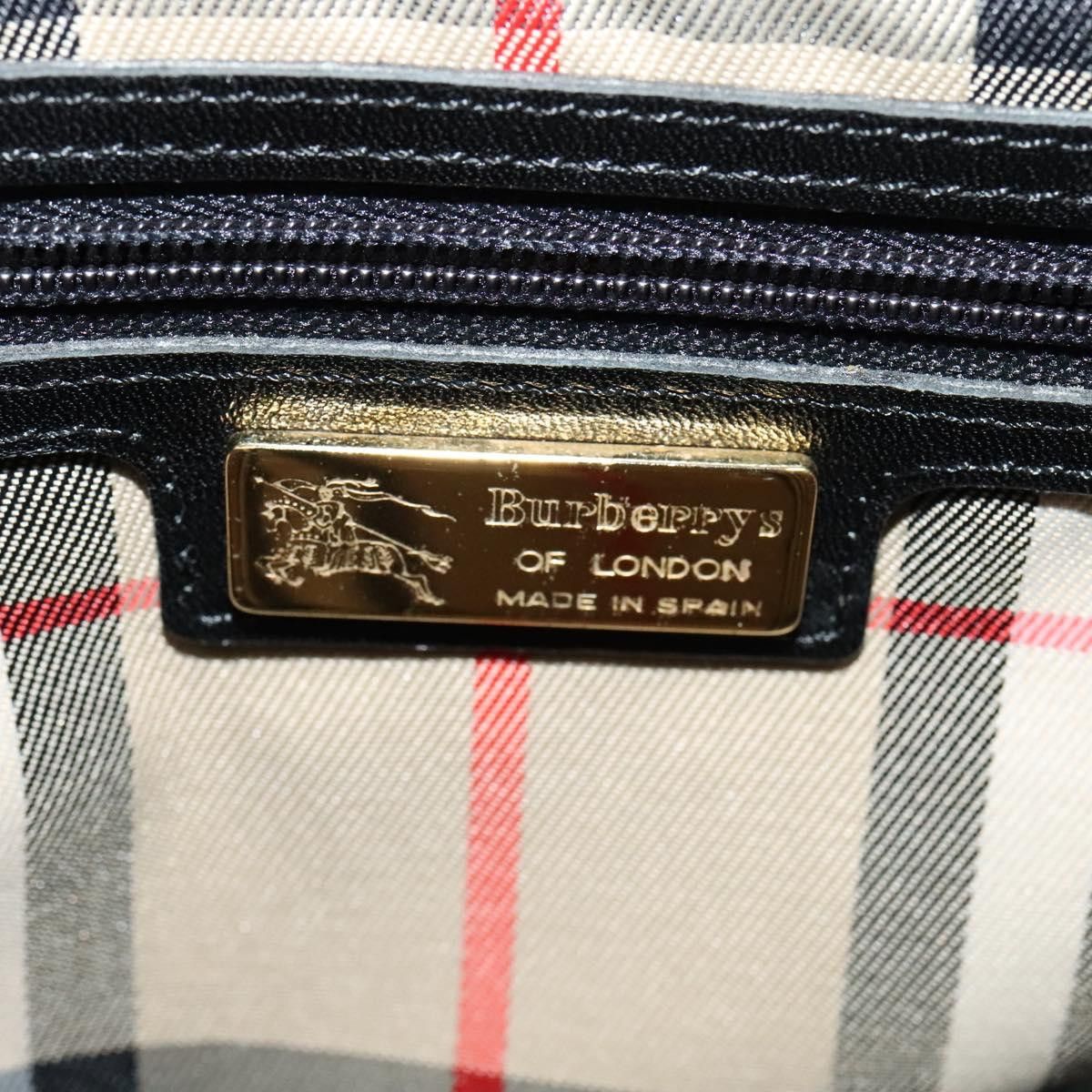 Burberry Black Leather Handbag (Pre-Owned) Size ONE SIZE - 10 Thumbnail