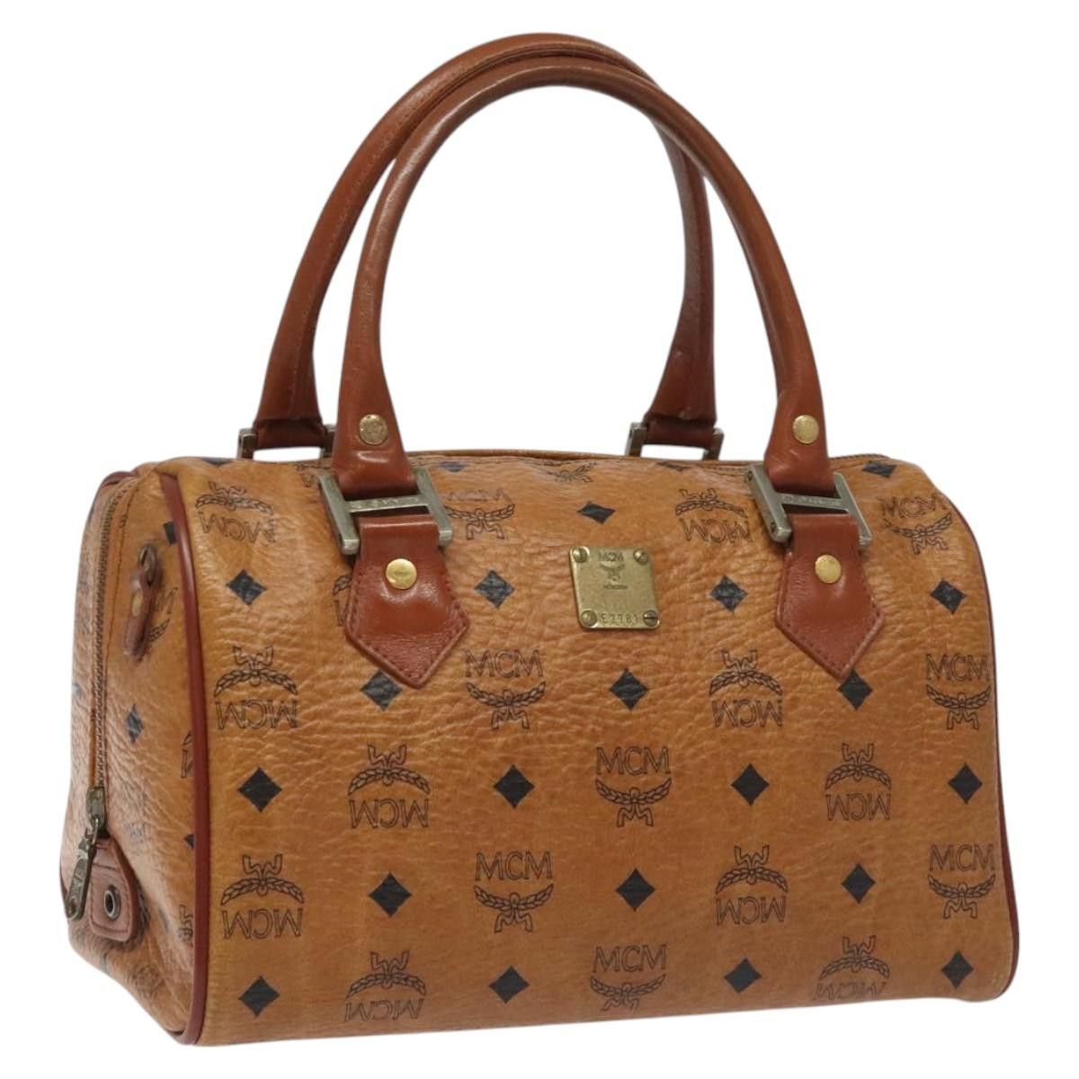 MCM Visetos Brown Canvas Handbag (Pre-Owned) Size ONE SIZE - 15 Thumbnail