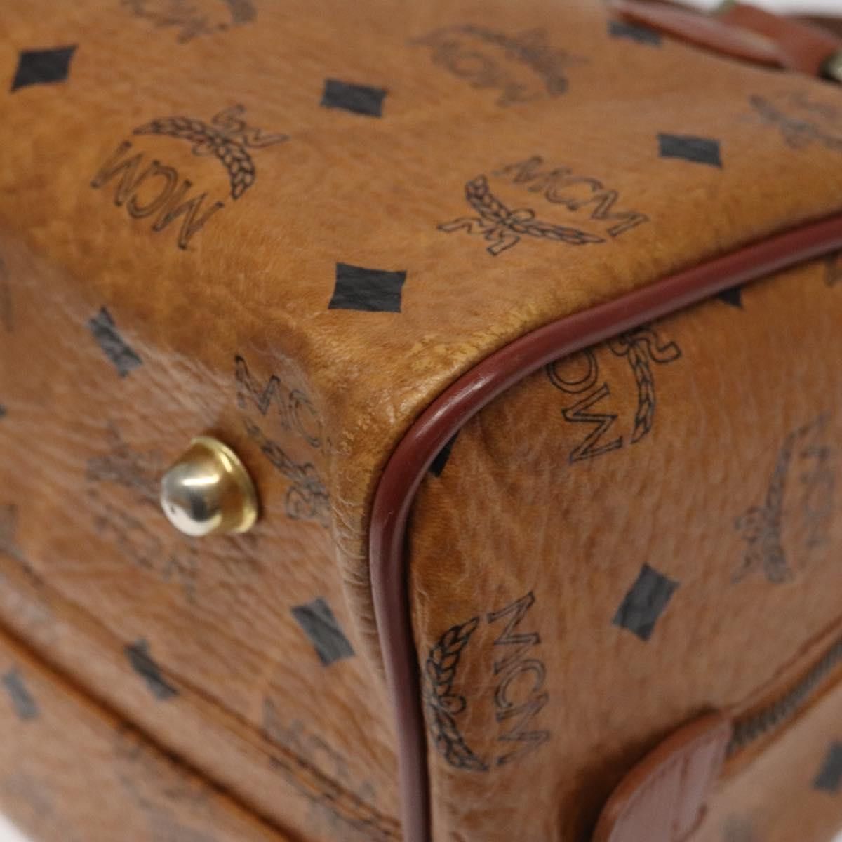 MCM Visetos Brown Canvas Handbag (Pre-Owned) Size ONE SIZE - 7 Thumbnail