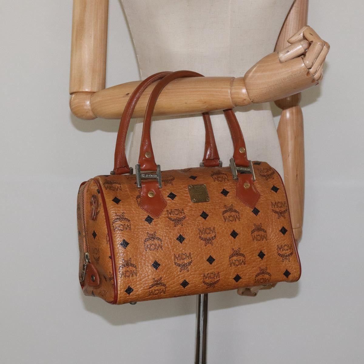 MCM Visetos Brown Canvas Handbag (Pre-Owned) Size ONE SIZE - 12 Thumbnail