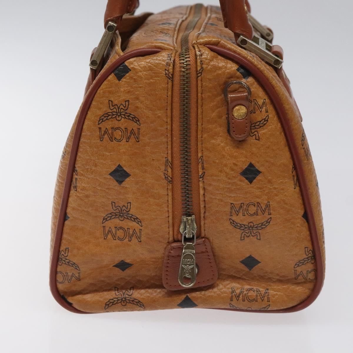 MCM Visetos Brown Canvas Handbag (Pre-Owned) Size ONE SIZE - 3 Thumbnail