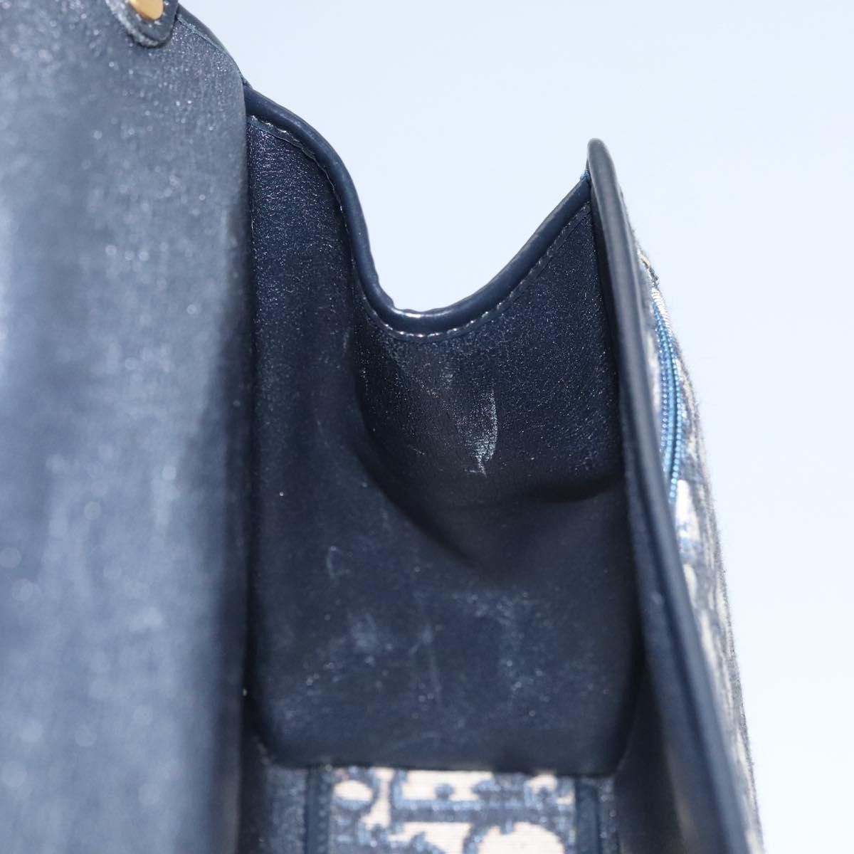 Dior Trotter Navy Canvas Shoulder Bag (Pre-Owned) Size ONE SIZE - 19 Thumbnail