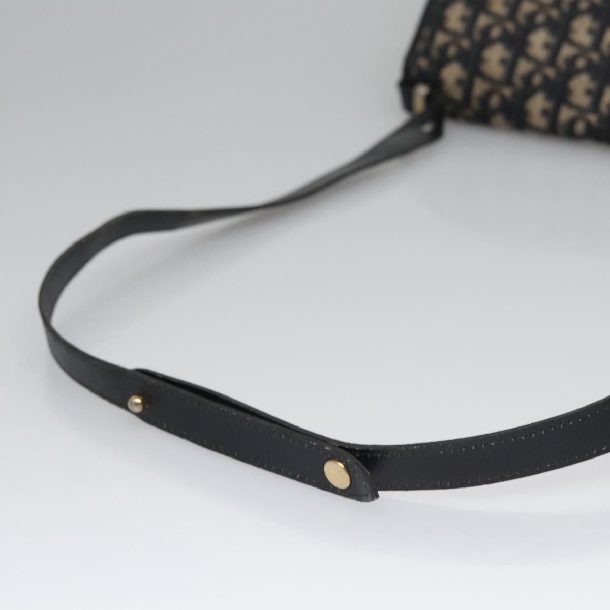 Dior Trotter Navy Canvas Shoulder Bag (Pre-Owned) Size ONE SIZE - 5 Thumbnail
