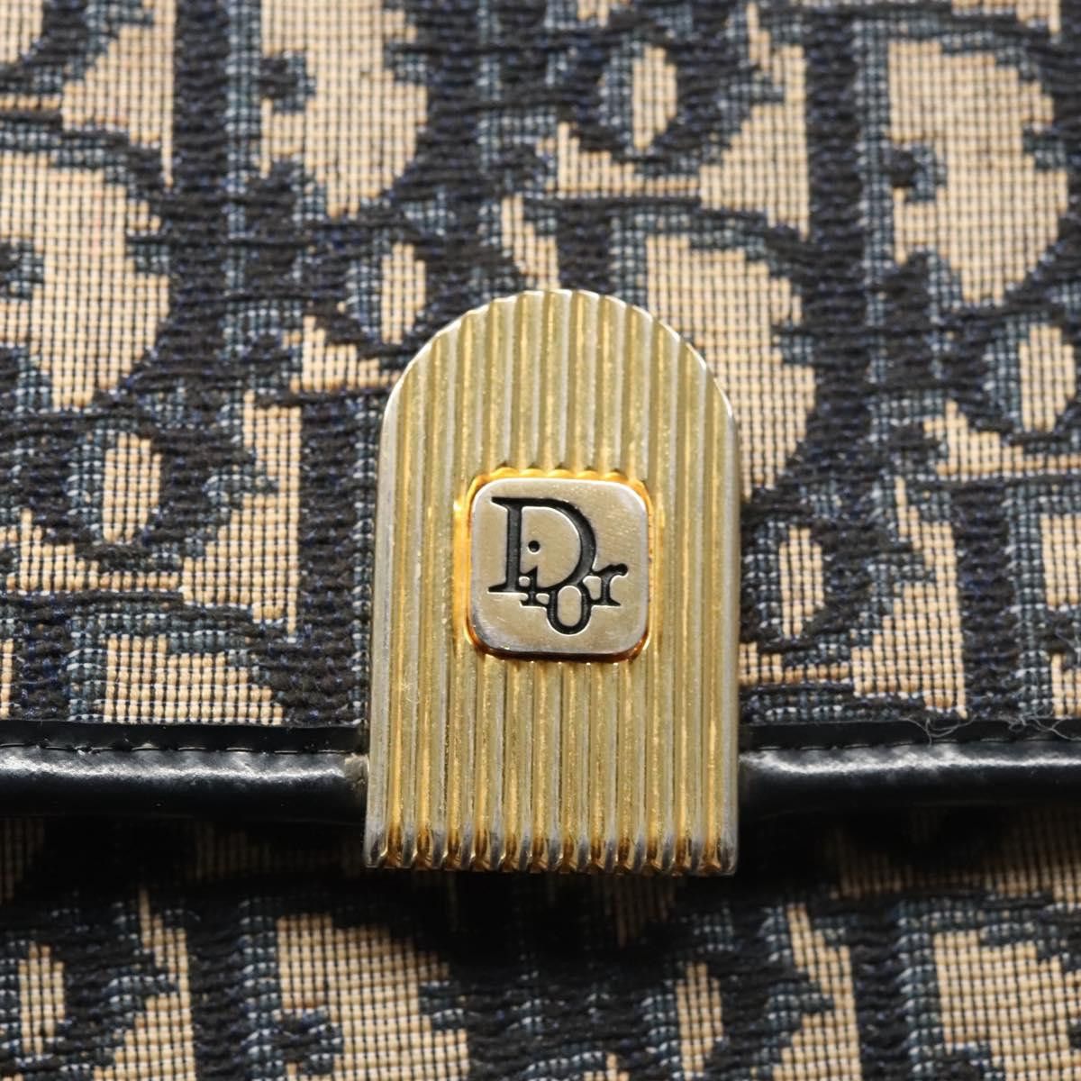 Dior Trotter Navy Canvas Shoulder Bag (Pre-Owned) Size ONE SIZE - 10 Thumbnail