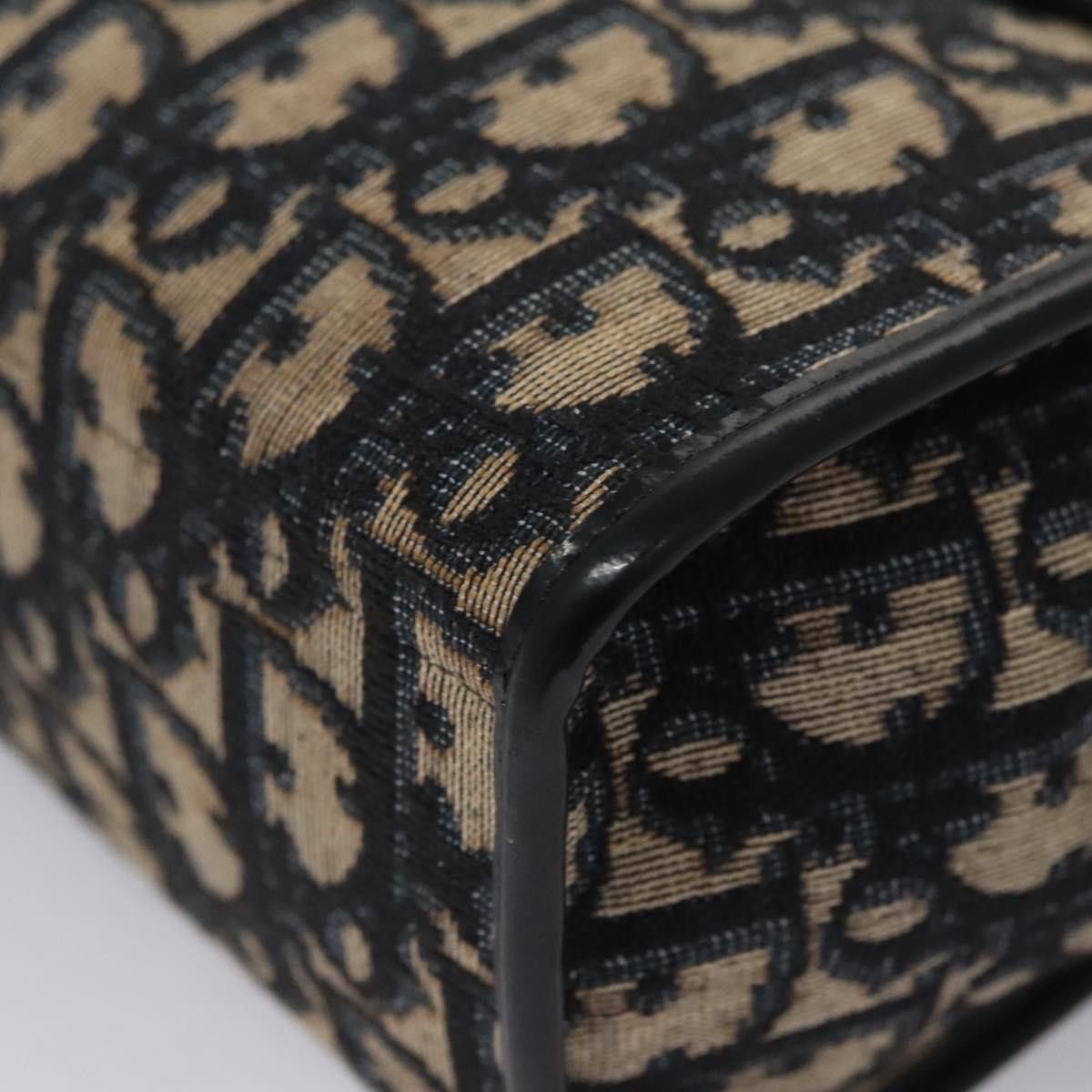 Dior Trotter Navy Canvas Shoulder Bag (Pre-Owned) Size ONE SIZE - 7 Thumbnail