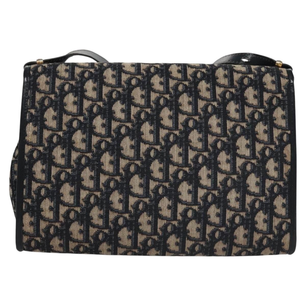 Dior Trotter Navy Canvas Shoulder Bag (Pre-Owned) Size ONE SIZE - 2 Thumbnail