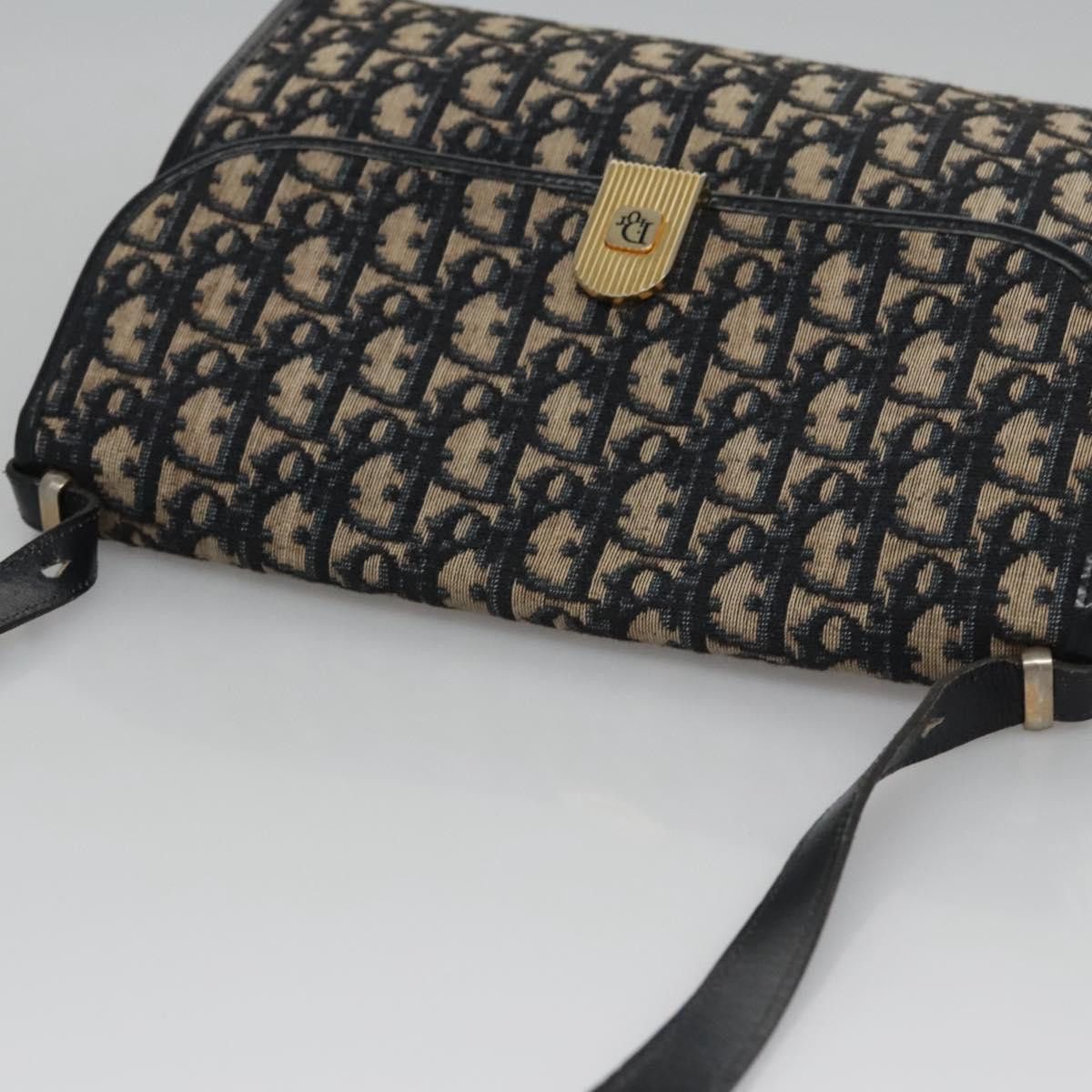 Dior Trotter Navy Canvas Shoulder Bag (Pre-Owned) Size ONE SIZE - 15 Thumbnail